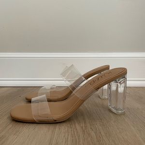 Wild Pair Clear Strap Wedge Heel